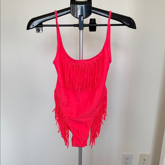 Minimale Animale Hot Pink Fringe Swimsuit - Picture 1 of 4